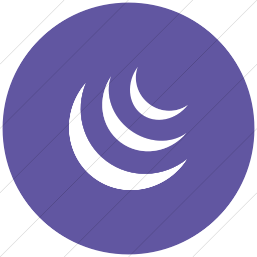 Flat Circle White On Purple Raphael Jquery Icon