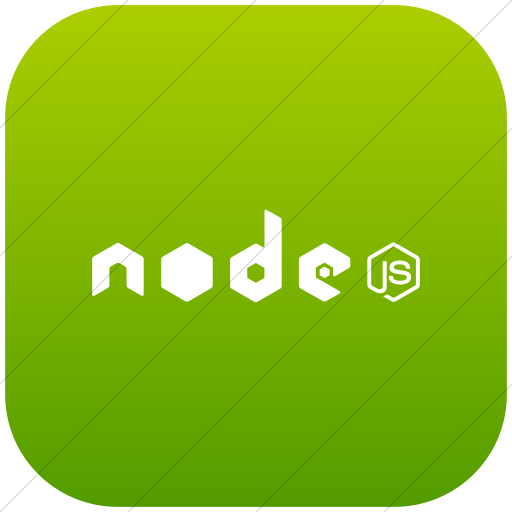 Flat Rounded Square White On Green Gradient Raphael