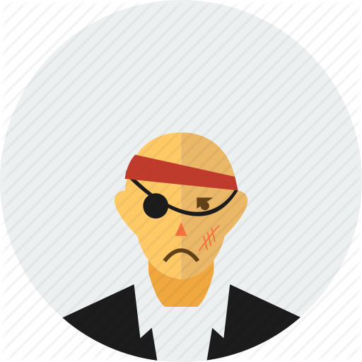 Bad, Mad, Mafia, Man, Pirate, Scar, Yakuza Icon