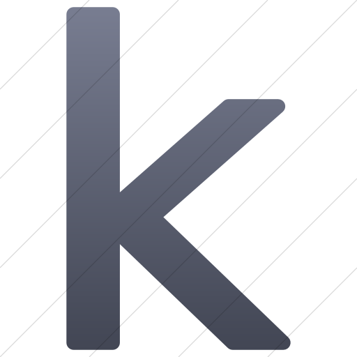 Simple Blue Gray Gradient Alphanumerics Lowercase