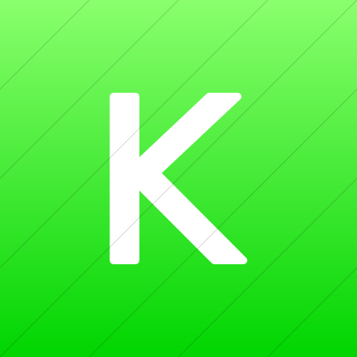 Flat Square White On Ios Neon Green Gradient