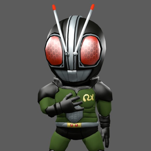 Chibi Kamen Rider Black Rx Blend Swap
