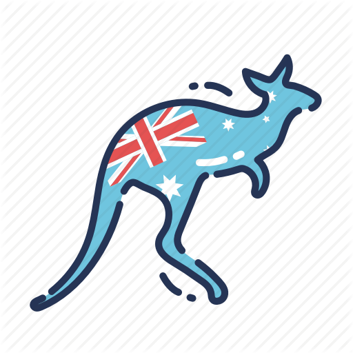 Animal, Aus, Aussie, Australia, Australian, Flag, Kangaroo Icon