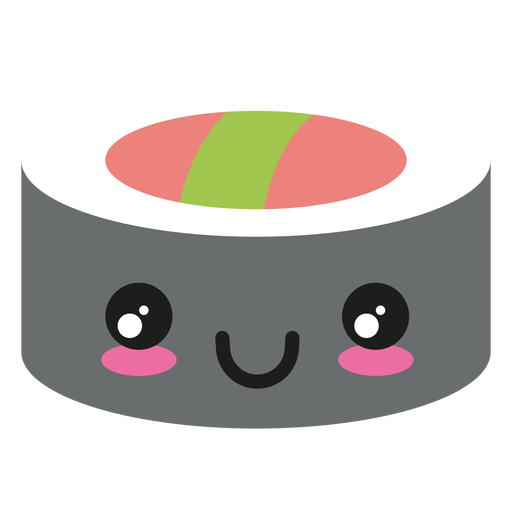 Happy Kawaii Face Sushi Icon