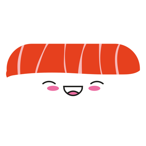 Kawaii Face Tuna Sushi Icon