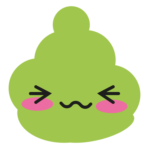 Kawaii Face Wasabi Sauce Icon