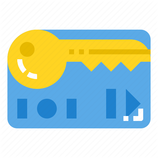 Door, Keycard, Security, Unlock Icon