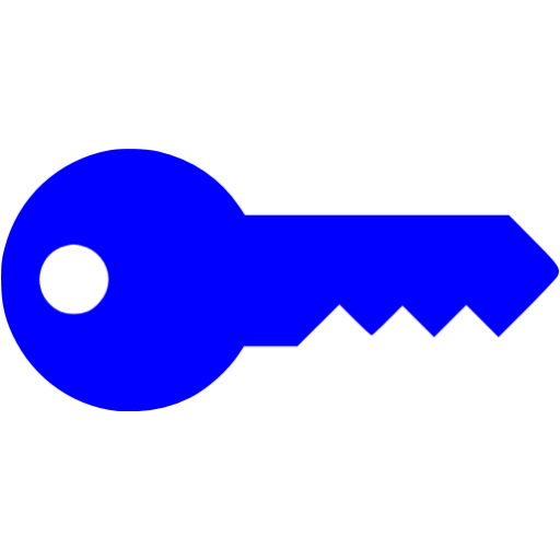 Blue Key Icon