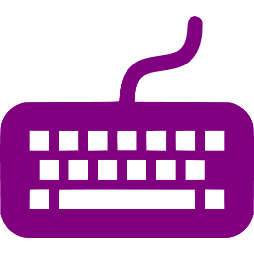 Purple Keyboard Icon