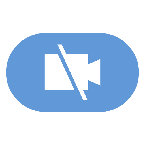 Camera Off Button Flat Icon