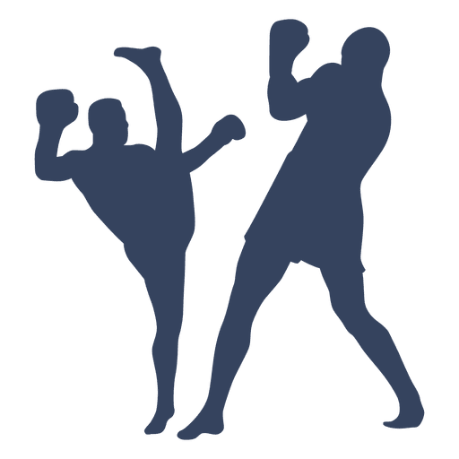 Boxing Kickboxing Silhouette Fight