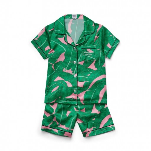 Buy Pink Palace Palm Children's Pyjamas From The Beverly Hills