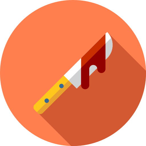 Murder, Cleaver, Killer, Halloween, Blood, Knife Icon