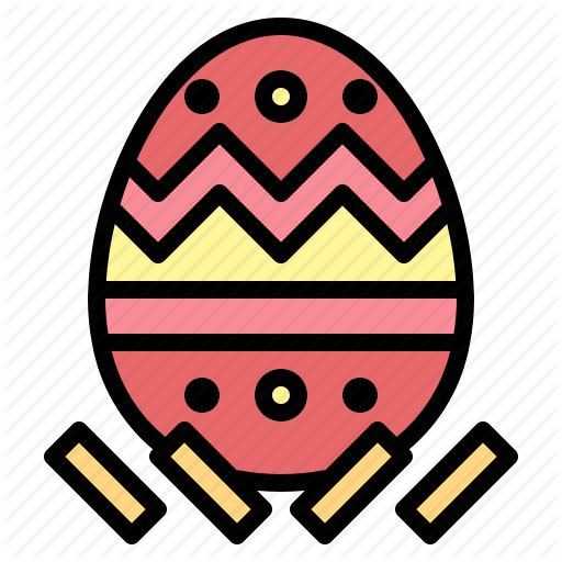 Easter, Egg, Hearts, Romantic Icon