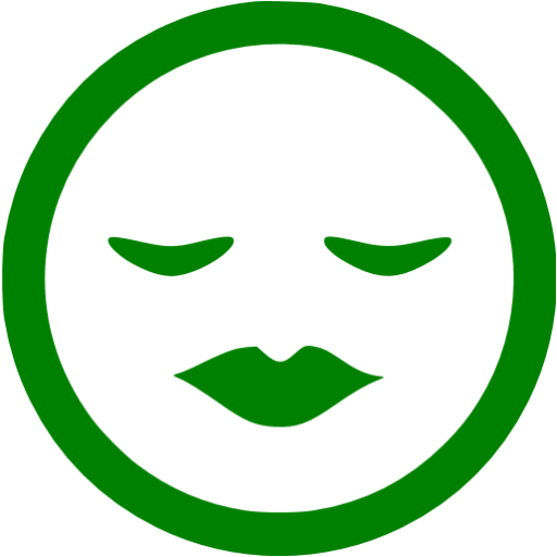 Green Kiss Icon