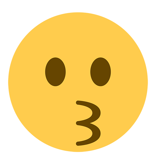 Kissing Face Emoji For Facebook, Email Sms Id Emoji
