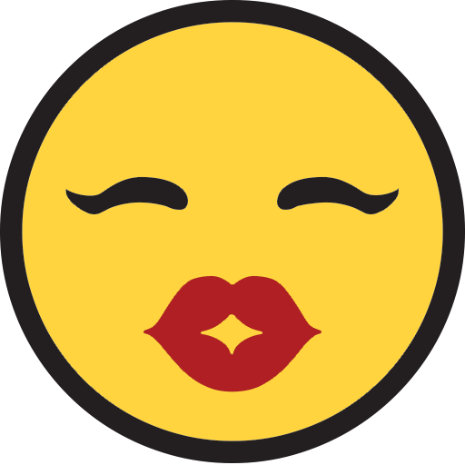 Kissing Face Emoji For Facebook, Email Sms Id