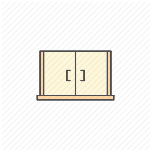 Cabinet, Cupboard, Kitchen, Storage Icon