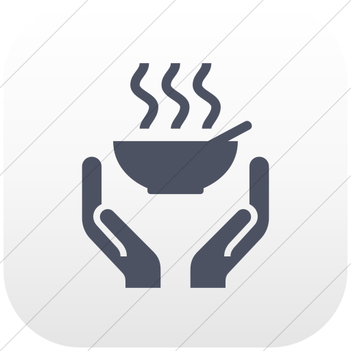 Flat Rounded Square Blue Gray On White Gradient