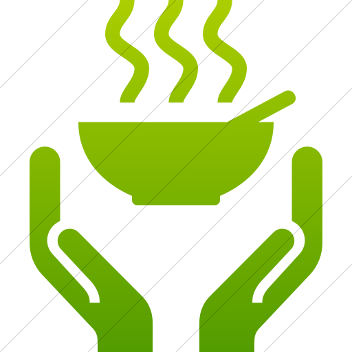 Simple Green Gradient Iconathon Soup Kitchen Icon