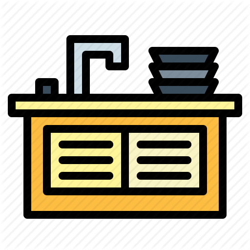Cooking, Faucet, Kitchen, Sink Icon