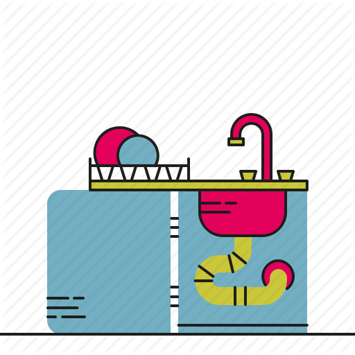Kitchen, Sink, Washing, Water Icon
