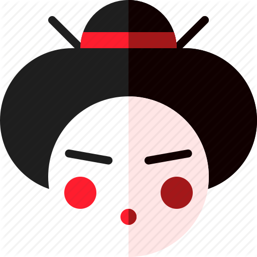 Beautiful, Character, Geisha, Girl Icon