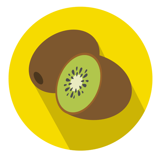 Kiwi Fruit Circle Icon