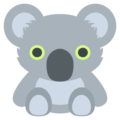 Koala Emoji Vector Icon Free Download Vector Logos Art Graphics