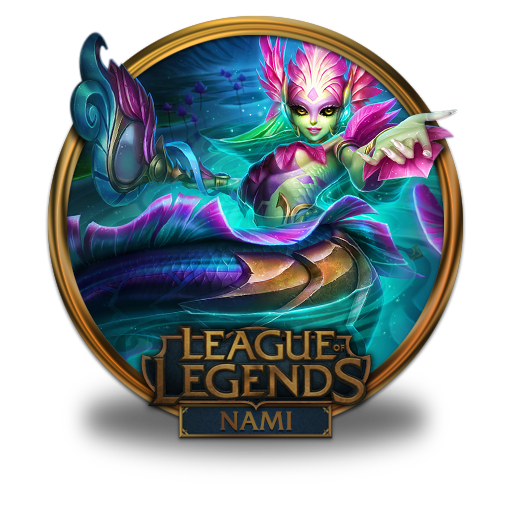 Nami River Spirit Icon League Of Legends Gold Border Iconset