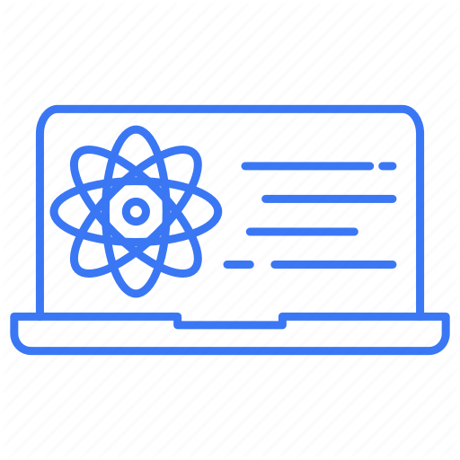Chemical, Lab, Laptop, Nuclear, Science Icon