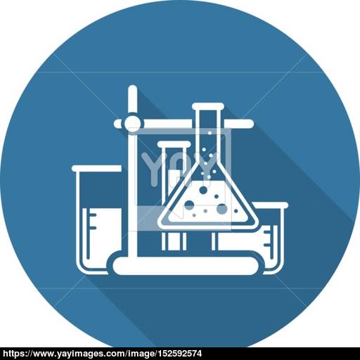 Laboratory Analysis Icon Flat Design Vector
