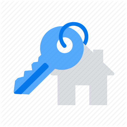 House, Key, Label Icon