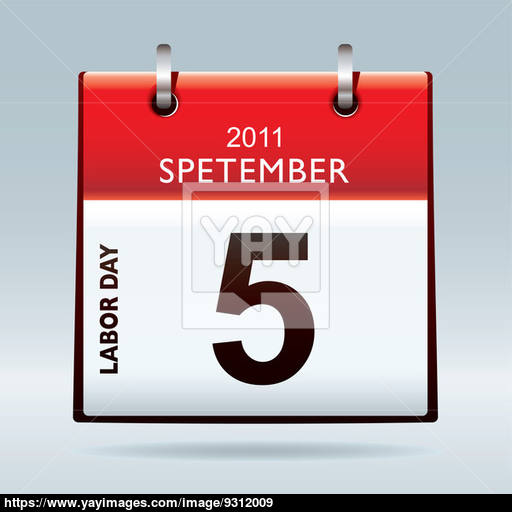 Labor Day Calendar Icon Image
