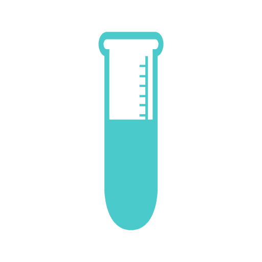 Flat Laboratory Tube Icon