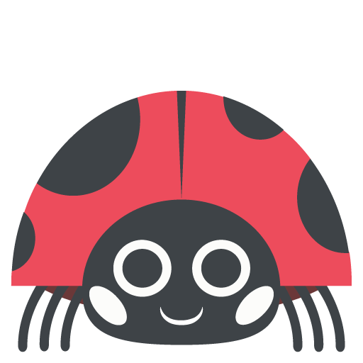 Lady Beetle Emoji Vector Icon Free Download Vector Logos Art