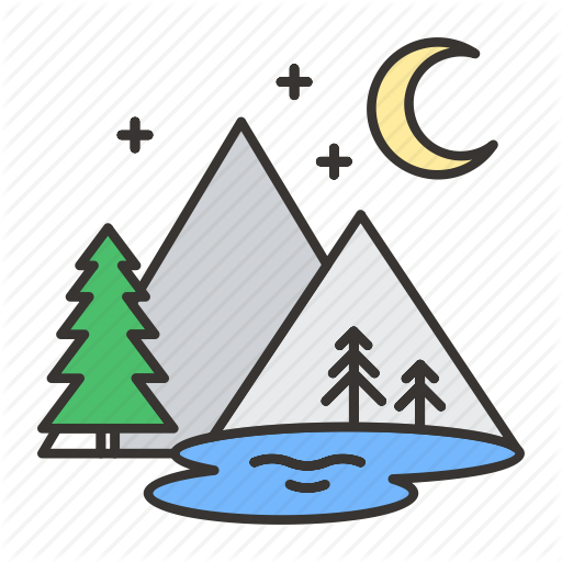 Landscape, Mountain, Mountains, Nature, River, Travel, Tree Icon