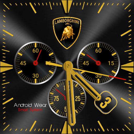 Lamborghini With Stopwatch For Zenwatch