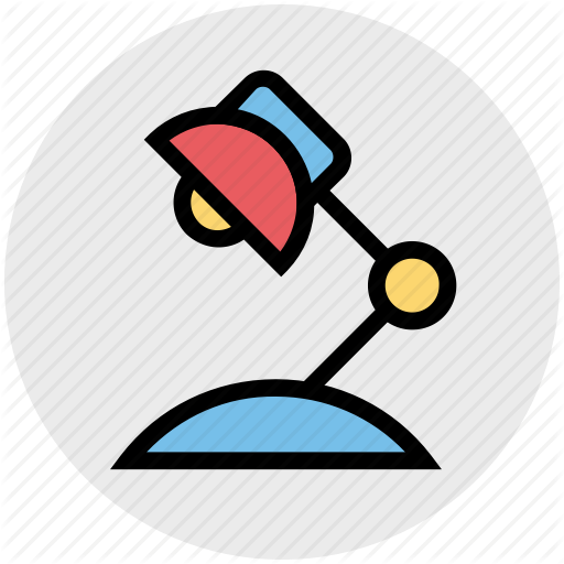 Desk L Electricity, L Light, Office, Table Lamp Icon