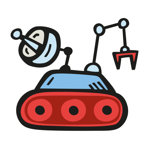 Space, Rover Icon Free Of Space Hand Drawn Color