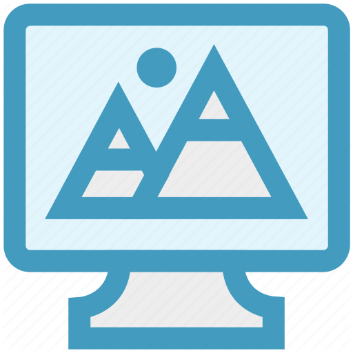 Design, Image, Landscape, Lcd, Led, Photo, Screen Icon