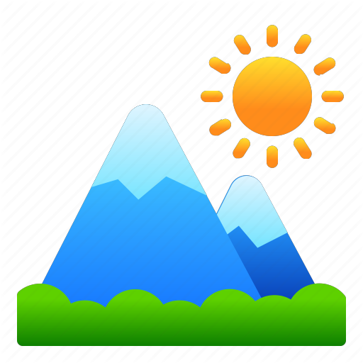 Landscape, Mountain, Nature, View Icon