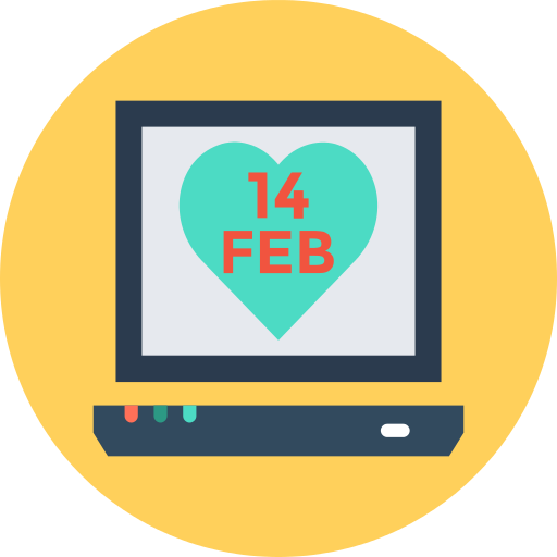 Laptop Valentines Day Png Icon