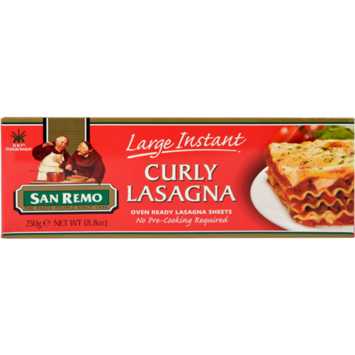 San Remo Lasagna Sheets Curly Large