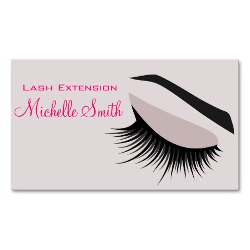 Eye With Long Lashes Lash Extension Business Card Business Card