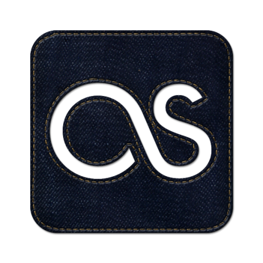 Lastfm Square Icon Blue Jeans Social Media Iconset