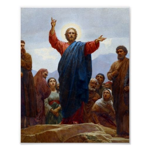 Sermon On The Mount Poster Lds Art