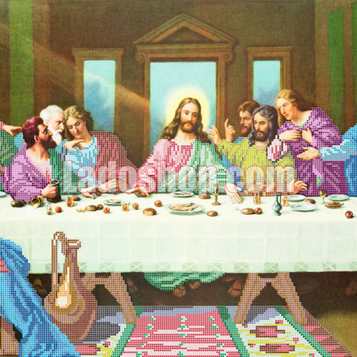 The Last Supper Bead Embroidery Kit Diy Needlepoint Beadpoint