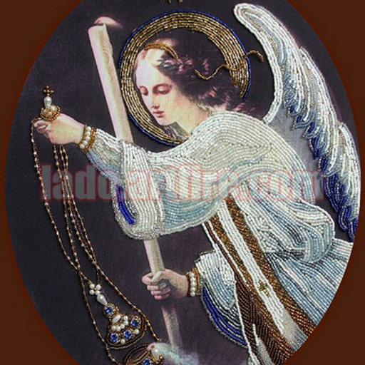 Praying Angel With Swarovski Crystals Bead Embroidery Diy Kit