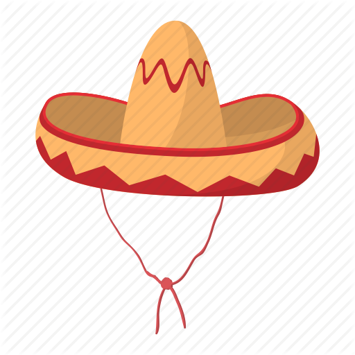 Cartoon, Culture, Hat, Latin, Mexican, Mex Sombrero Icon